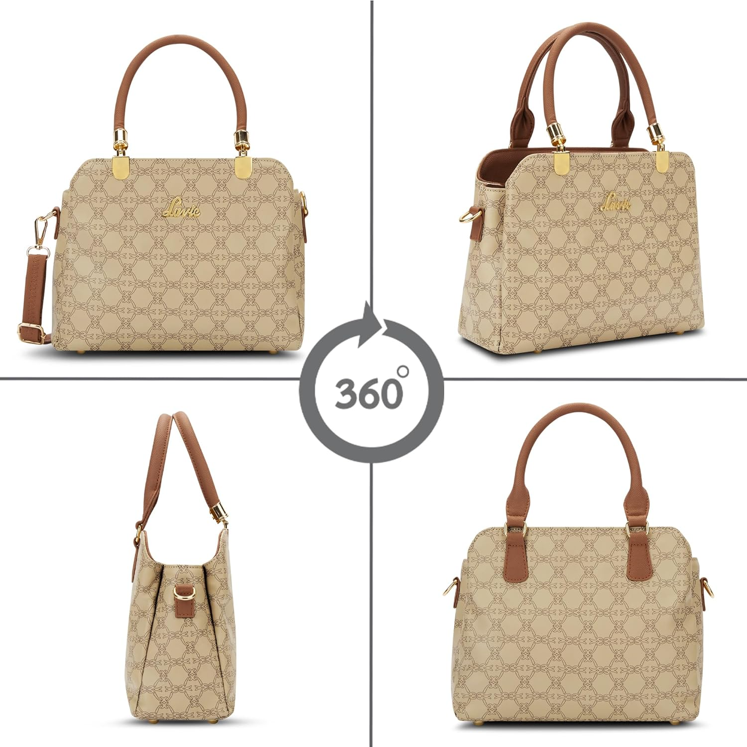 Lavie Women's Neeza 3C Satchel Bag for Women | Satchel Handbag for Work | Ladies purse | Stylish Shoulder Bag | Gift for Women - Image 2